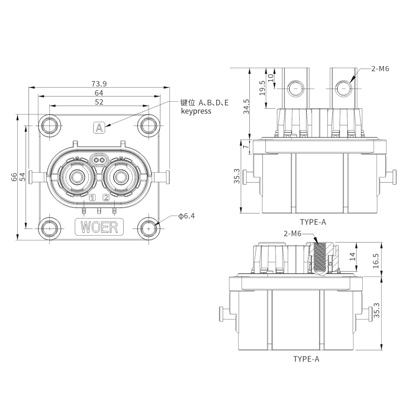 HPL36系列带高压互锁毗连器     